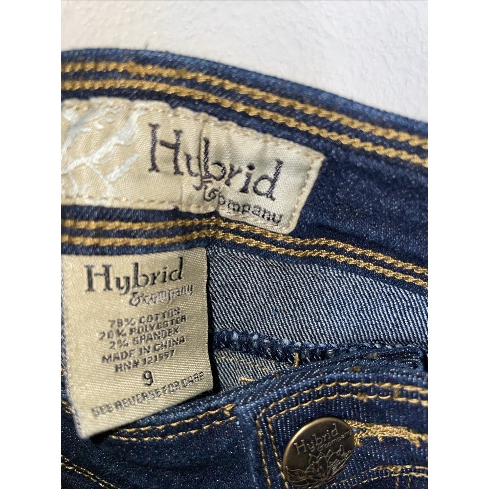 Hybrid & Company NWT Women's Indigo Stretch Capri Jeans Size 9 Mid Rise - Picture 6 of 9